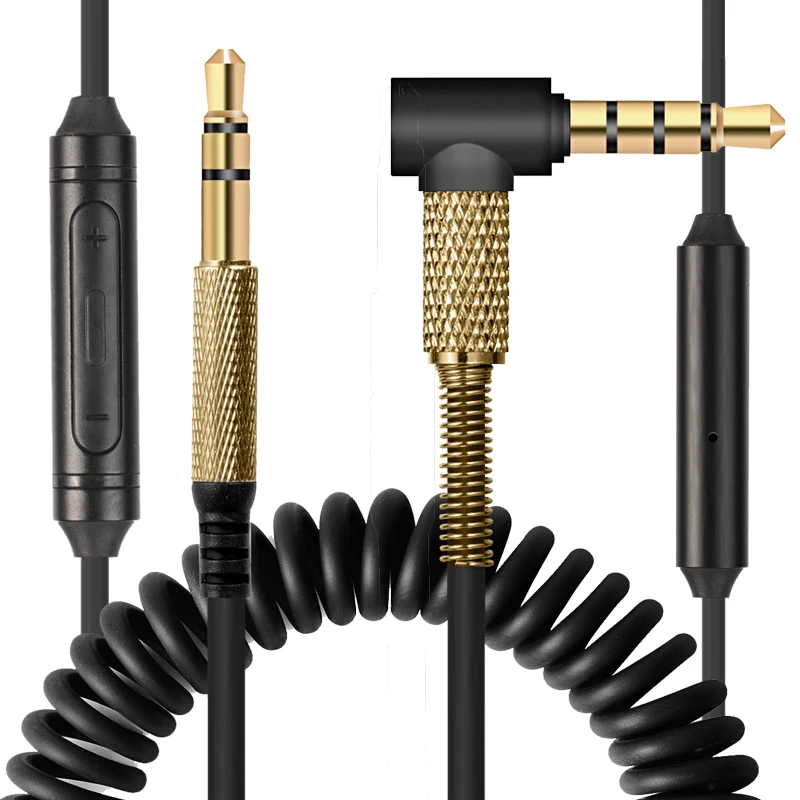 Audio de remplacement pour Marshall Major II, 1.2m, câble d'extension, contrôle du Volume du Microphone, pour iPhone ipad