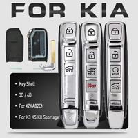 KEYECU for Kia Sportage Ray Sorento Soul Telluride Cerato 2020 K5 K8 K3 KX3 KX7 Seltos 3 Button / 4 Button Remote Key Shell Case