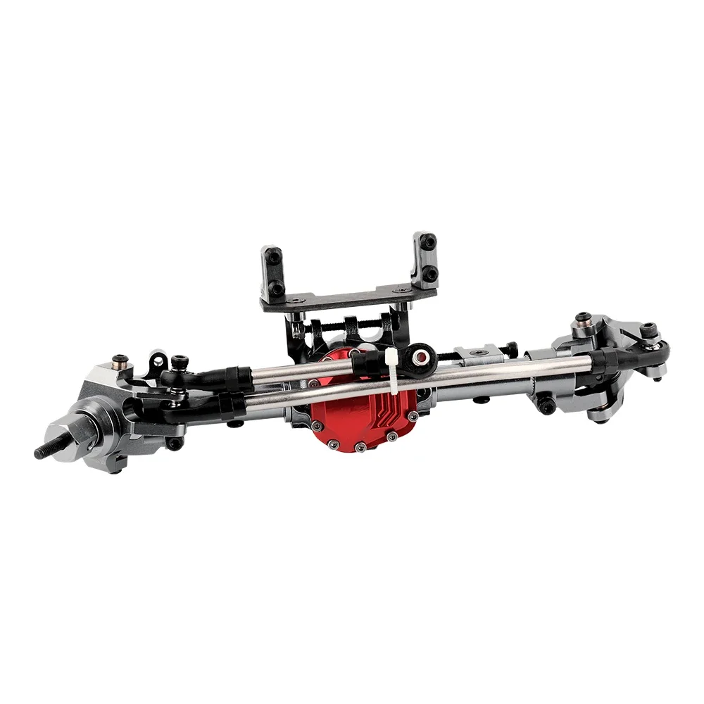 SCX10 II Aluminum Alloy CNC Front Rear Axle Set for 1/10 RC Crawler Axial AR44 90047 90046 AX90060 Builders Kit Upgrade Parts