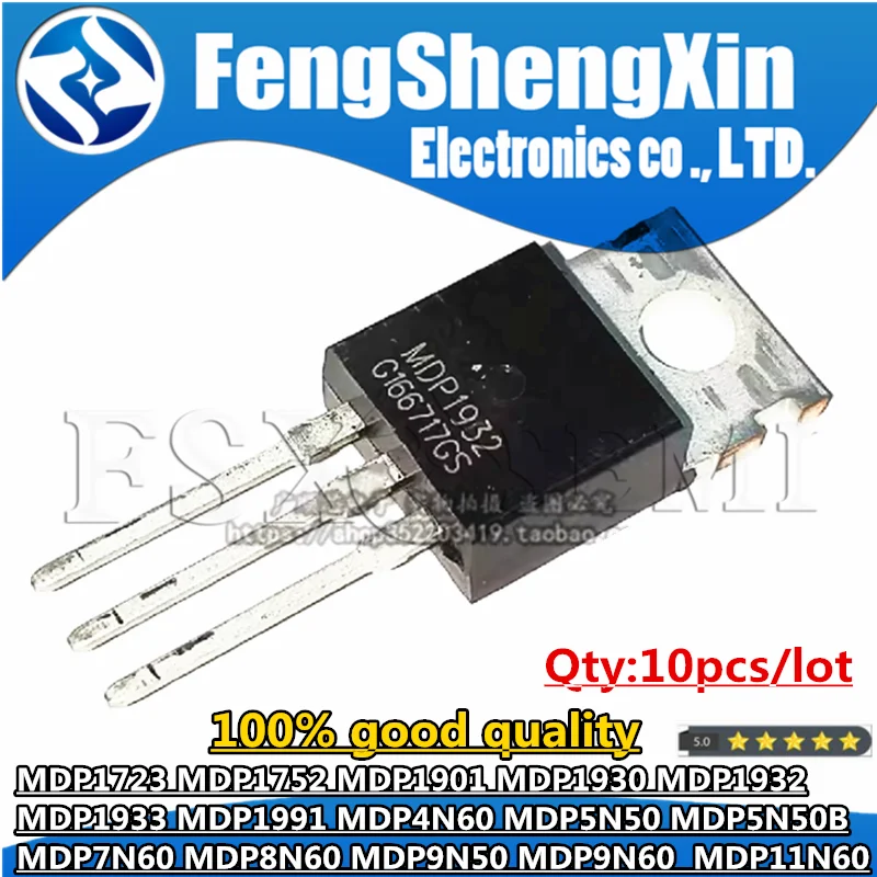 10 шт., MDP1723 MDP1752 MDP1901 MDP1930 MDP1932 MDP1932 MDP1991 MDP4N60 MDP5N50 MDP5N50B MDP7N60 MDP8N60 MDP9N50 MDP9N60 MDP11N60