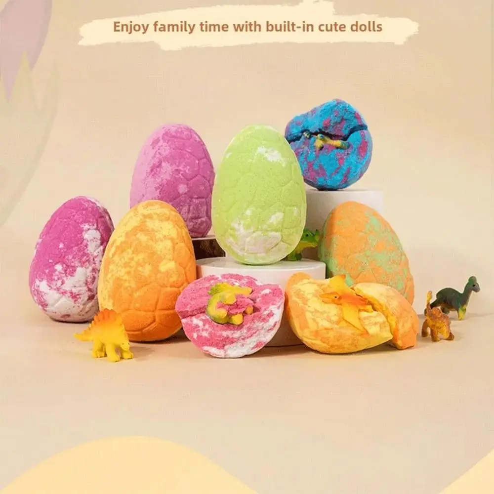 Natural Organic Dinosaur Egg Bath Bombs with Surprise Fizzy Bubble Bath Dinosaur Bath Bombs Essential Oil Scented