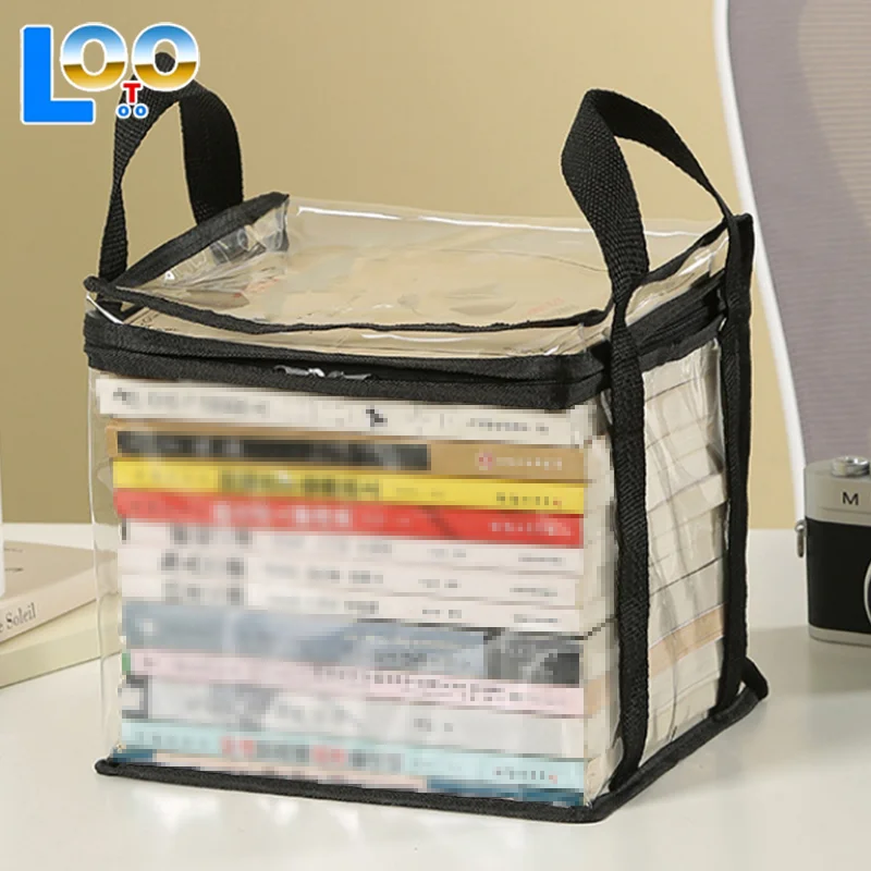 Складная книжная коробка, студенческий общежитие, классный органайзер для книг, прозрачный водонепроницаемый домашний ящик для хранения книг