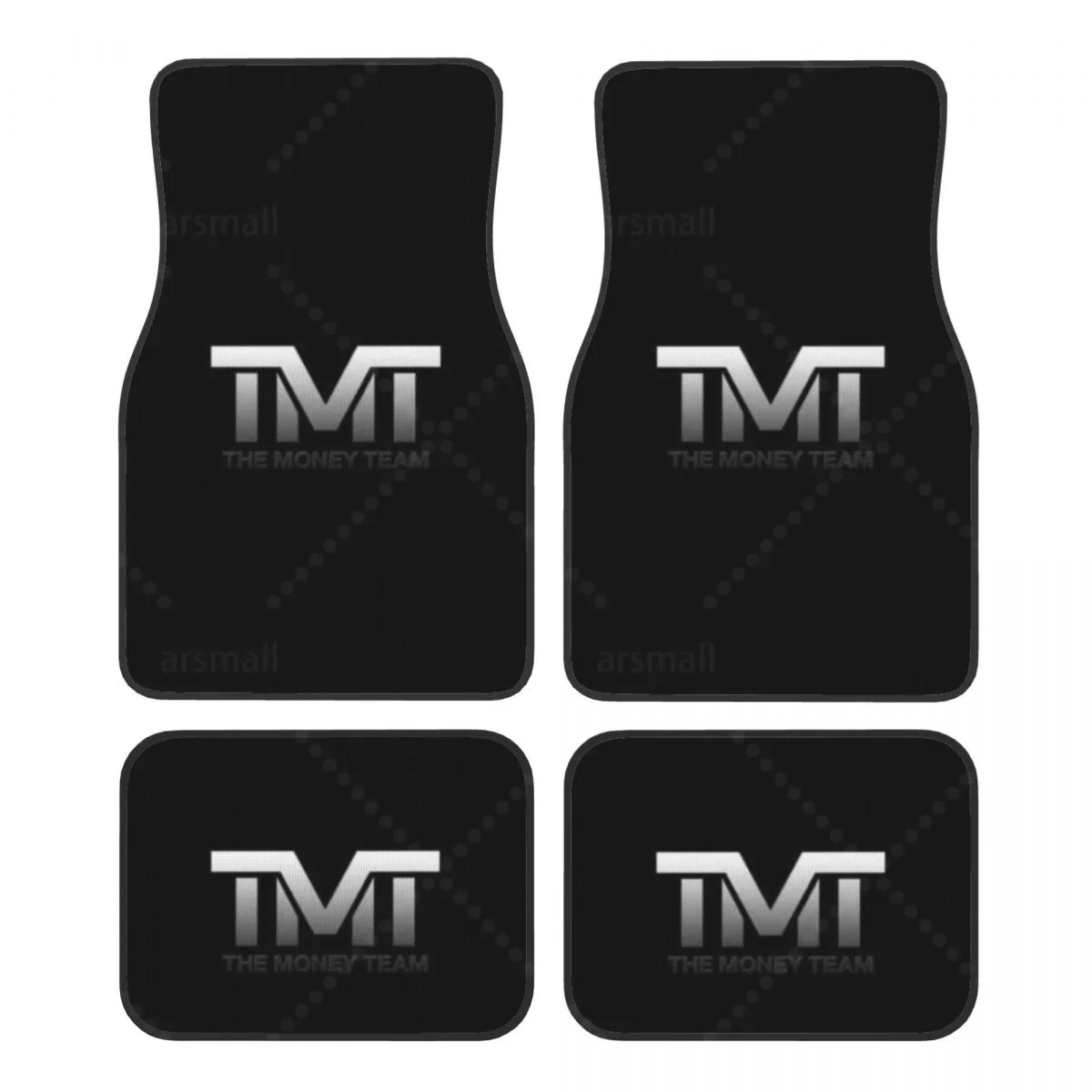 Floyd Mayweather TMT Car Floor Mats 4 Pcs Universal Front and Rear Foot Mats with Non-Slip Rubber Backing Auto Accessories Decor