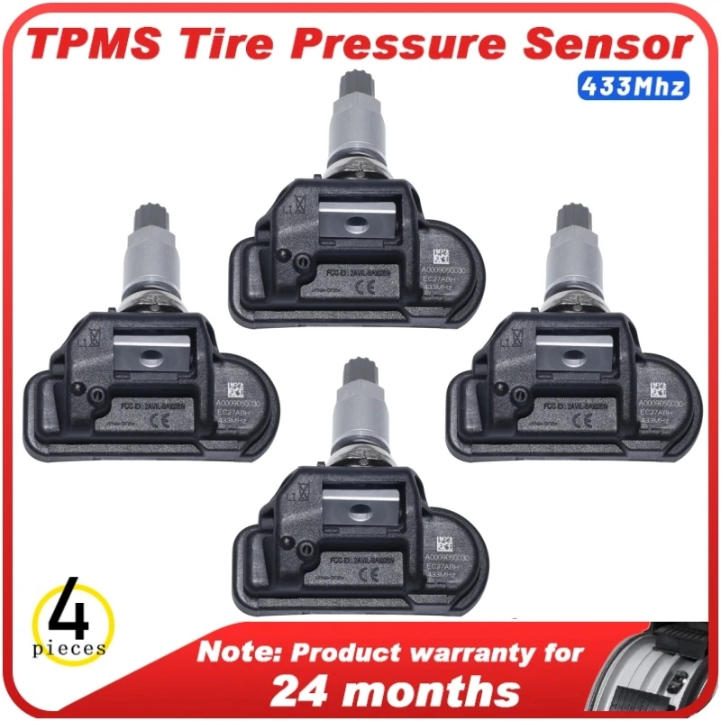 4 PCS Tire Pressure Sensor 433 Mhz For Mercedes ML Class W166 2011-2019 GLA Class 2013- 2020 X156 GLC GLE GLK A0009057200 tpms