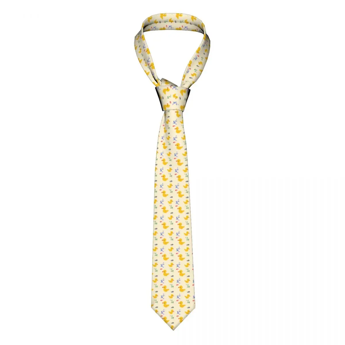 

Cute Yellow Duck Neckties Unisex Polyester 8 cm Neck Tie for Mens Casual Narrow Daily Wear Gravatas Wedding Business