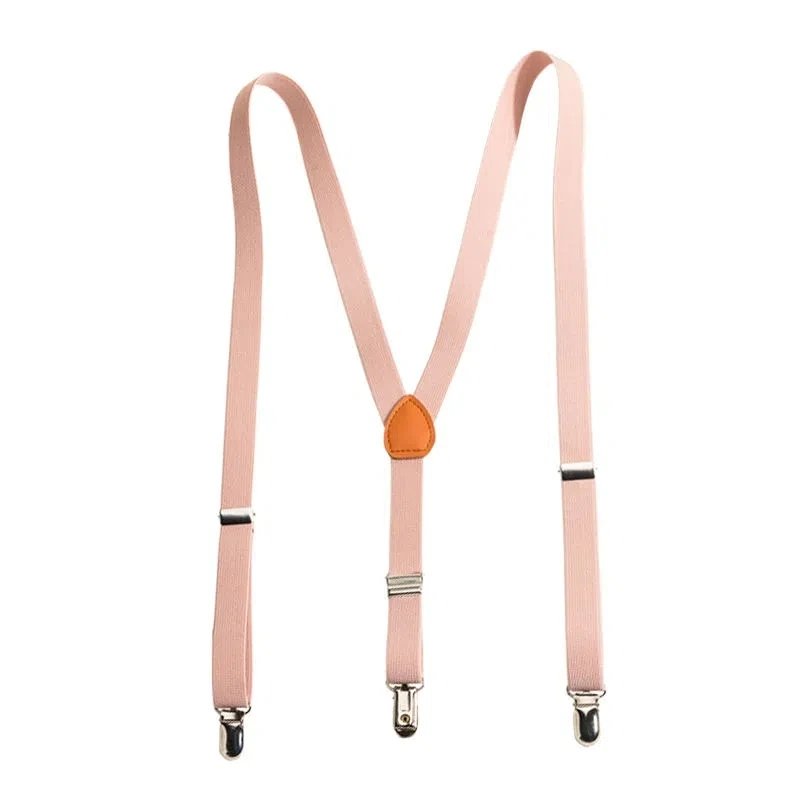 Heavy Duty Strumpf für Männer Hosen Rosa Y-förmigen 3 Clip Gummiband Erwachsene Sling Clip 2*115cm für Hochzeit Party Hosen Hosenträger