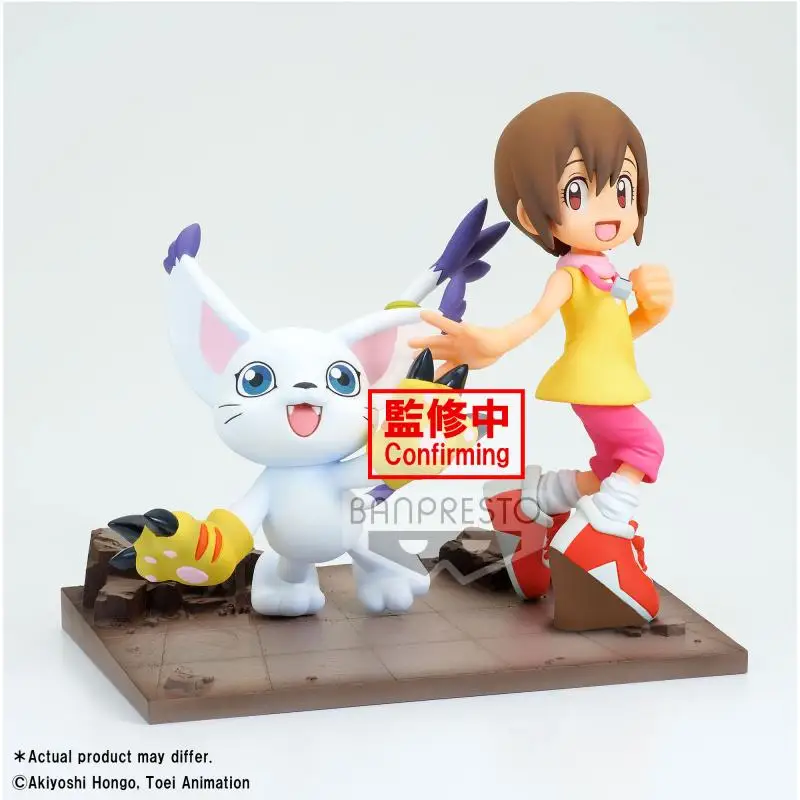 Bandai Original Digimon Adventure DXF Yagami Hikari Tailmon Anime Action Figures Toys for Boys Girls Kids Gift