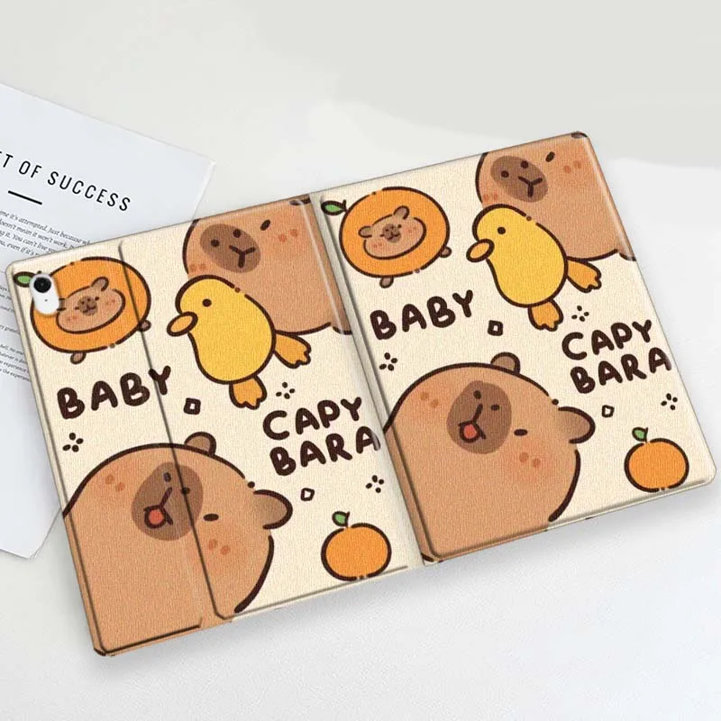 

Luxurious Adorable Capybara For Samsung Galaxy Tab S11 S10 S9 S8 S7 S6 A11 A9 A8 A7 Lite FE Plus Fashion Inch Tablet Case Soft