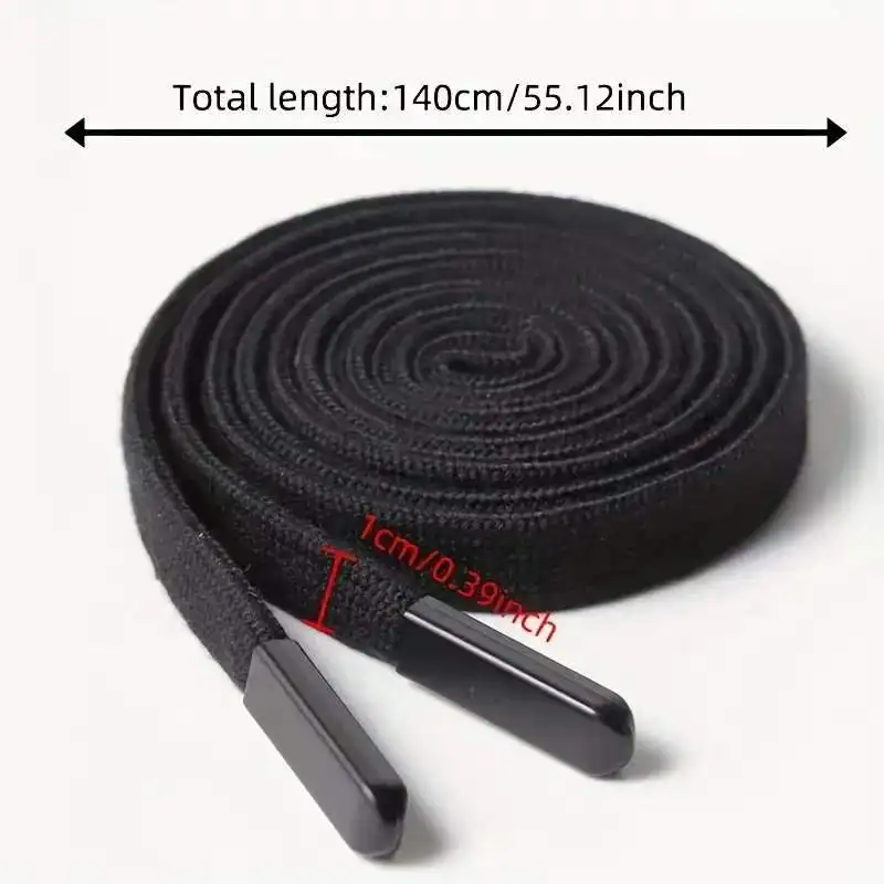 1PC Sweater Hat Drawstring Colored Metal Head Hollow Flat Belt Rope Sports Pants Waist Rope 1.4m DIY Clothing Accessories