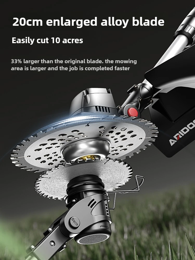 Electric lawn mower handheld lithium battery rechargeable high-power small household new weeding artifact