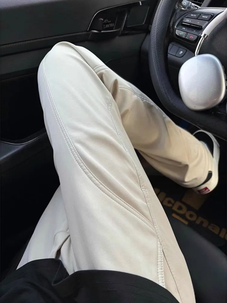 

American Sle Casual Pants Men's Autumn Soft ell Qui Dry Flared Angle Cut Knife Loose Straight Leg Sport Trousers