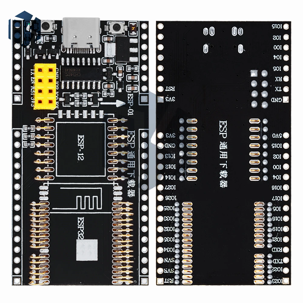 ‌ Esp32 pro 2025 hub programador iot universal-placa de dev multiprotocolo com wi-fi 6/blu 5.3 e usb-c pd para ESP-01S/12/32-S3/wro