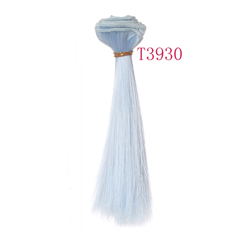 5 cm, 15 cm, 25 cm, Schwarz, Gold, Braun, Khaki, Weiß, Grau, kurzes, glattes Puppenhaar für Stirn, Pony, Puppenhaare
