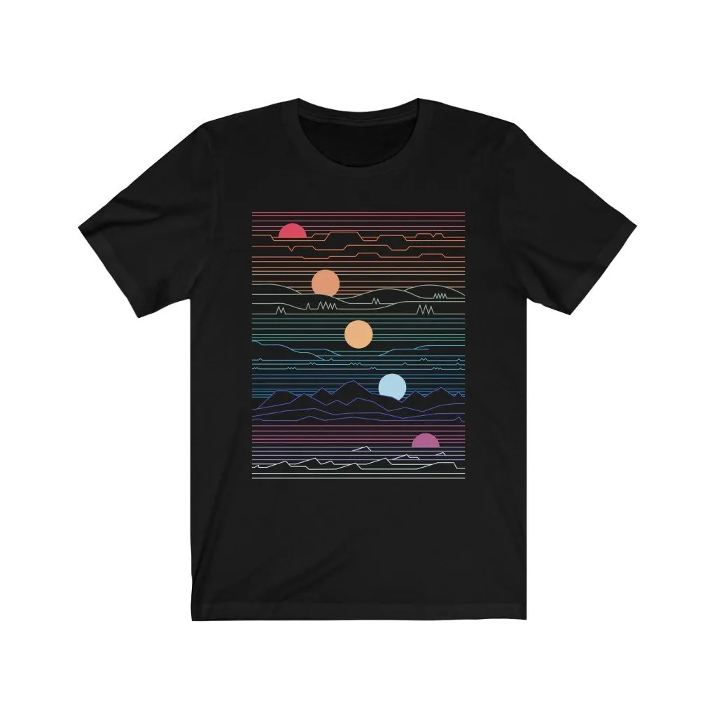 Sunset Phases Wavelengths T Shirt Colorful For In Various Colors Awesome Birthday Ideas