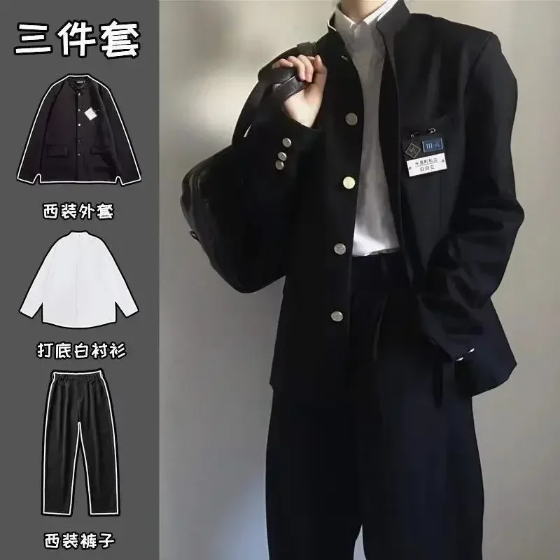 日本の学校制服-中山服-大学服-鈴木学校制服-jk男女クラス制服ジャケット