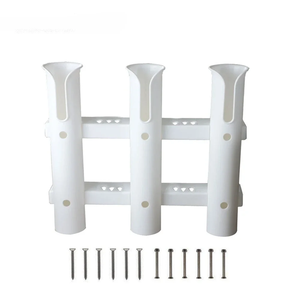 Three-cylinder Plastic Fishing Rod Holder, Fishing Rod Bracket, Marine Kayak Fishing Rod, Marine  Rod Barrel
