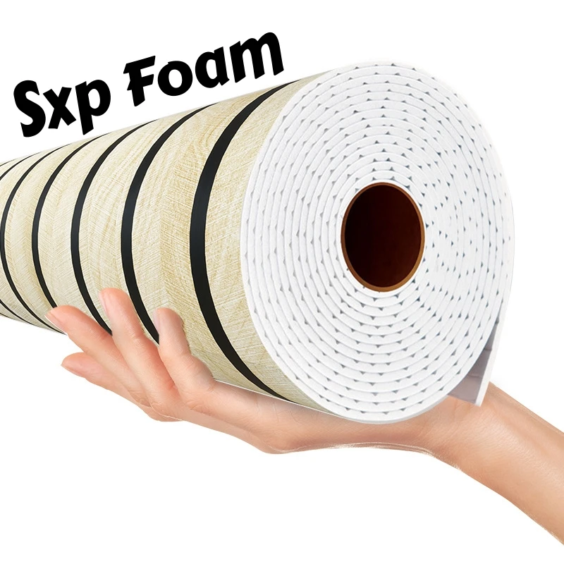 1 لفة ذاتية اللصق لوحة الحائط الخشب الحبوب Sxp رغوة ملصقات جدار للسقف غرفة المعيشة قشر وعصا خلفيات ديكور المنزل