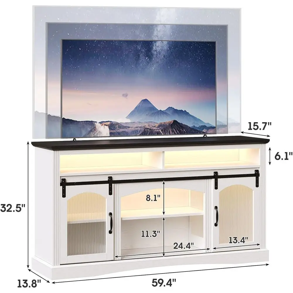 armhouse TV Stand or Teions up to 65 Inch, 59