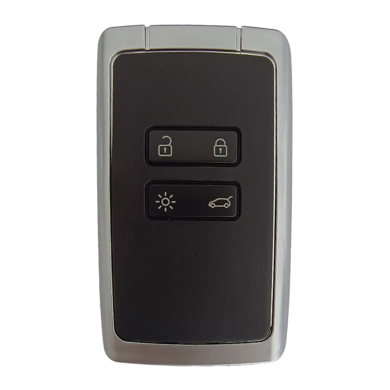 AK010048 Aftermarket KR5IK4CH-01 For Renault Smart Remote Key 4 Button 433MHz 4A Chip IK4CH01 With Logo Blade