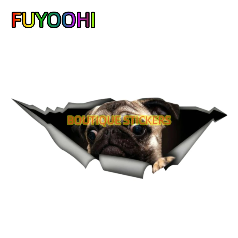FUYOOHI Realistic 3D Visual Personalized Fashion Stickers Used for Car Motorcycle Wall Furniture Waterproof Vinyl PVC