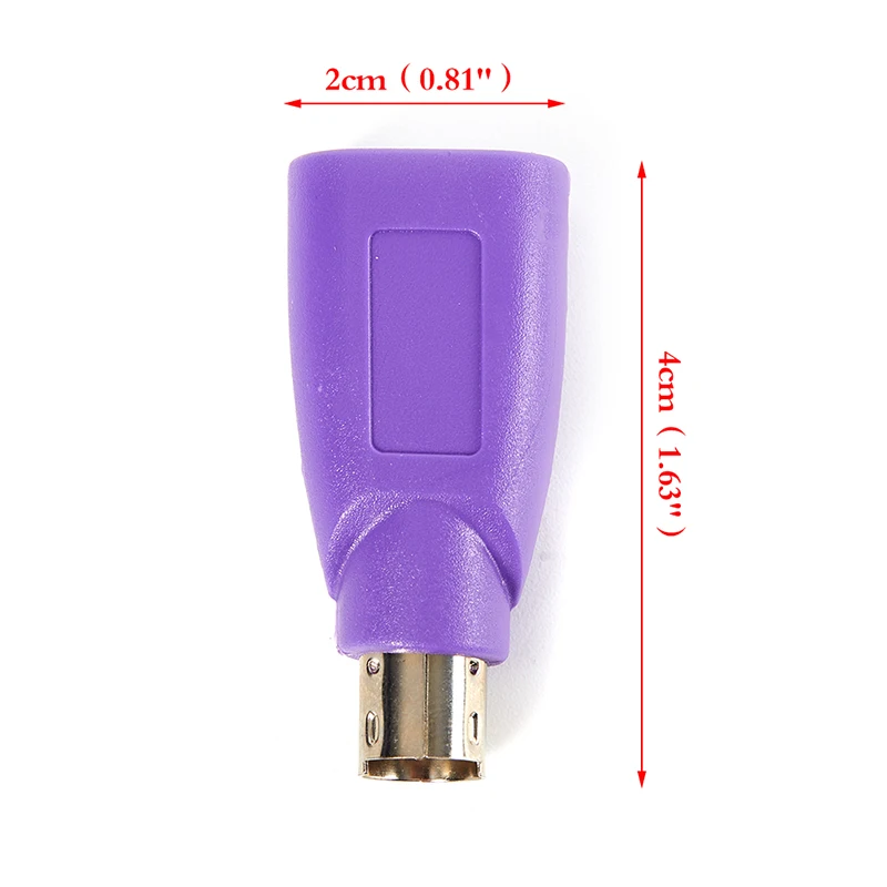 1pcs Converter Keyboard Mouse For PS2 PS/2 To USB Adapter Converter For Usb Keyboard Mouse Accessories Purple +Green