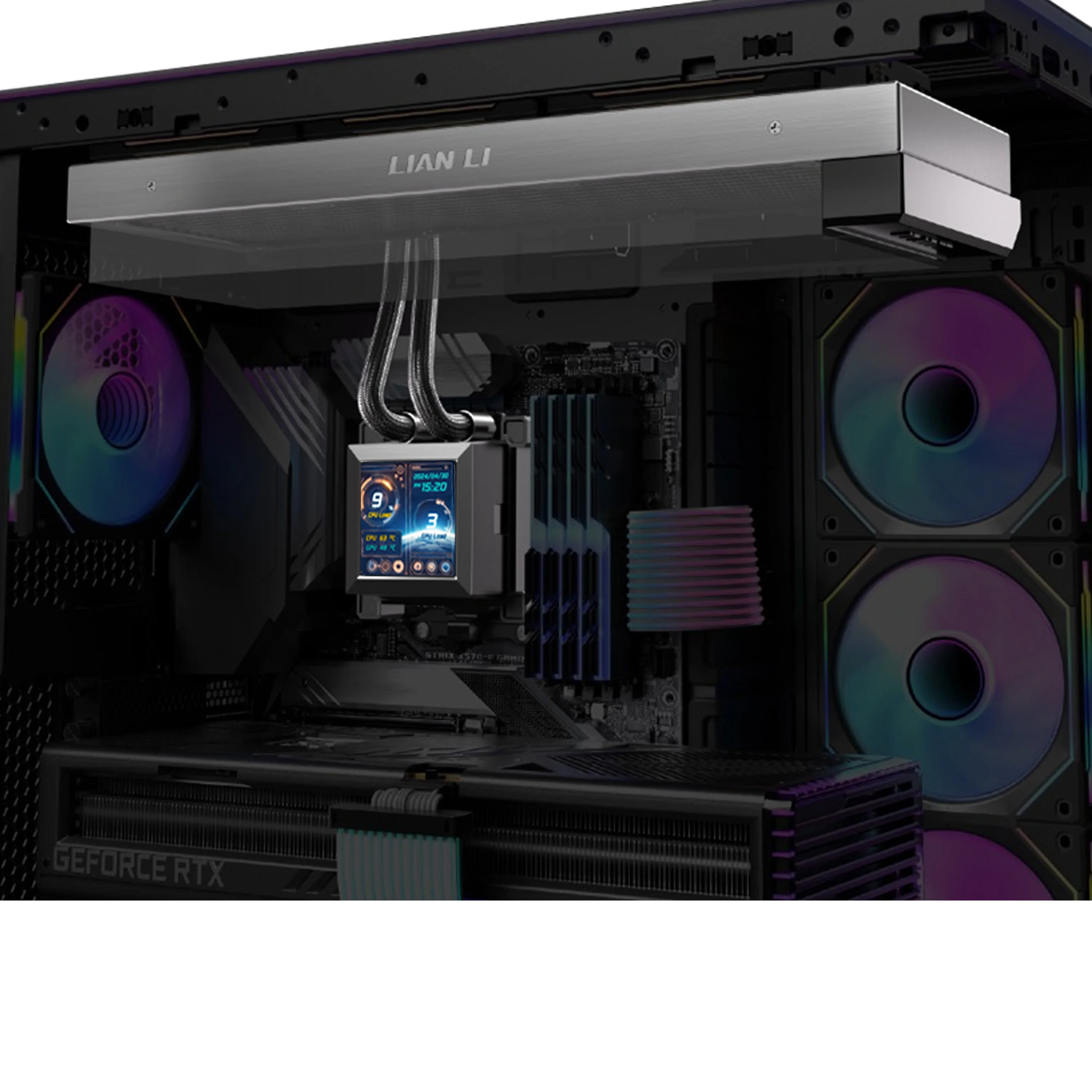 LIANLI ファンレスモデル HydroShift LCD 360 LIAN LI Hydroshift LCD 360 ファンレス水冷クーラー - フレキシブル