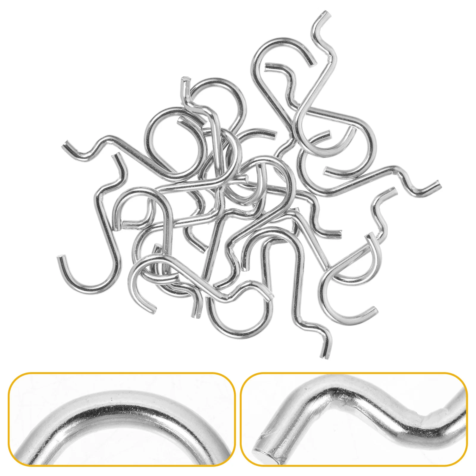 Ganci per pannello forato da 20 pezzi per supporto per pannello forato Negozio Negozio Utilità in metallo Appeso Scaffalature in filo di ferro