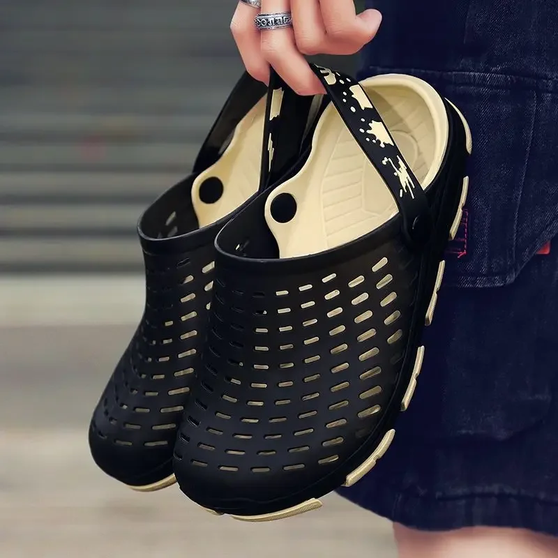 

Мужские тапочки Shiatsu, шлепанцы, обувь сабо, пляжная мягкая резина, оригинальные тапочки Mascullino Y2k, дешевые сандалии для взрослых, мужские сандалии