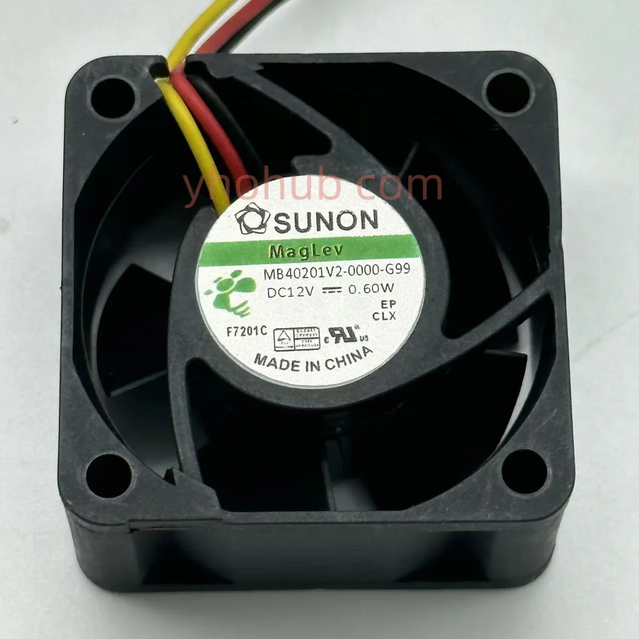 

SUNON MB40201V2-0000-G99 DC 12V 0.6W 40x40x20mm Server Cooling Fan