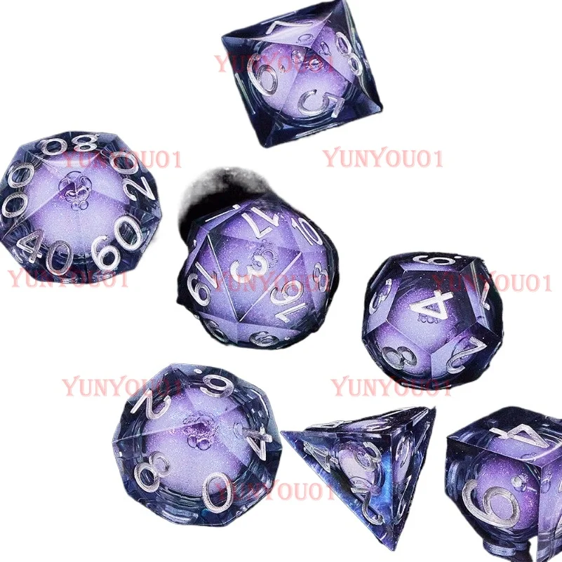COC Running Group Starry Sky Quicksand Bode's Gate Running Group Multi-sided Dice Set 20-sided Dnd Dice D20 Dice