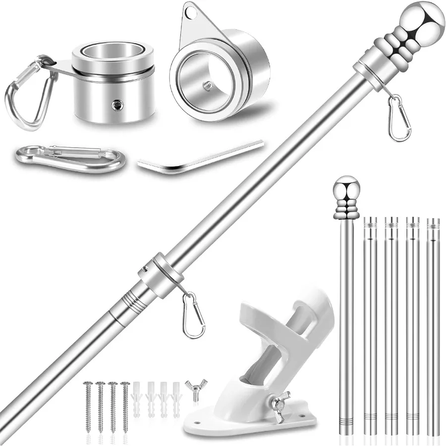 6 Ft Metal Flag Pol…