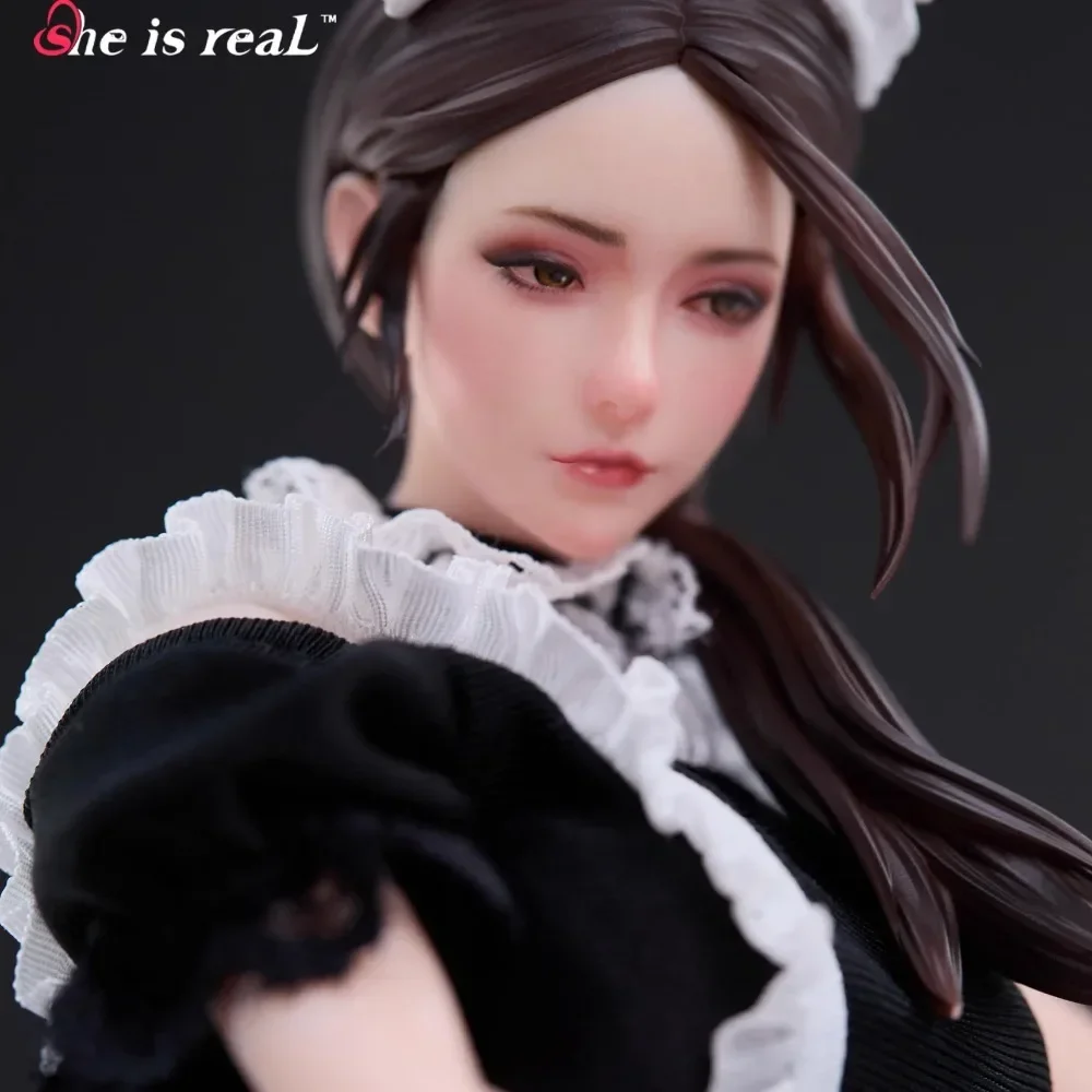 [Pre-Sale] 1/6 PVC Action Figures She Is Real Bearpanda Lou LL Maid Realistic Artifacts Anime Model Sexy Stockings Girl Toy Gift