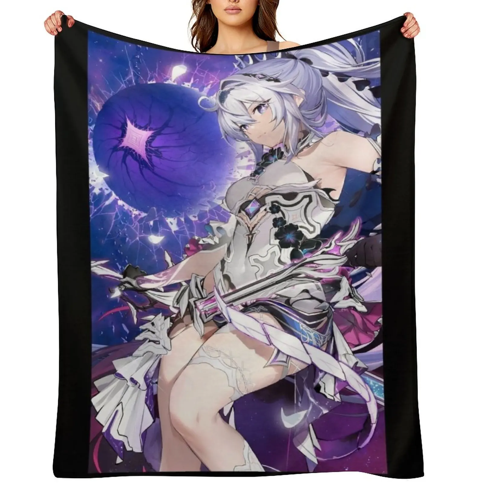 

Kiana Kaslana - Honkai Impact Throw Blanket Sofa Quilt for sofa Decorative Sofas Thermal Blankets