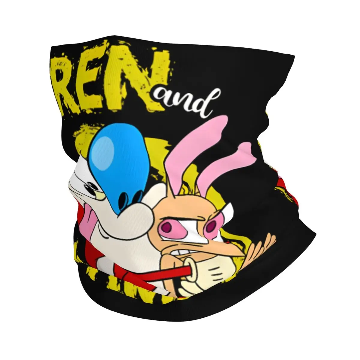 

Бандана с мультяшным рисунком Ren and Stimpy, накидка на шею, шарф с принтом, многофункциональный тонкий шарф для езды на велосипеде для мужчин и женщин, унисекс