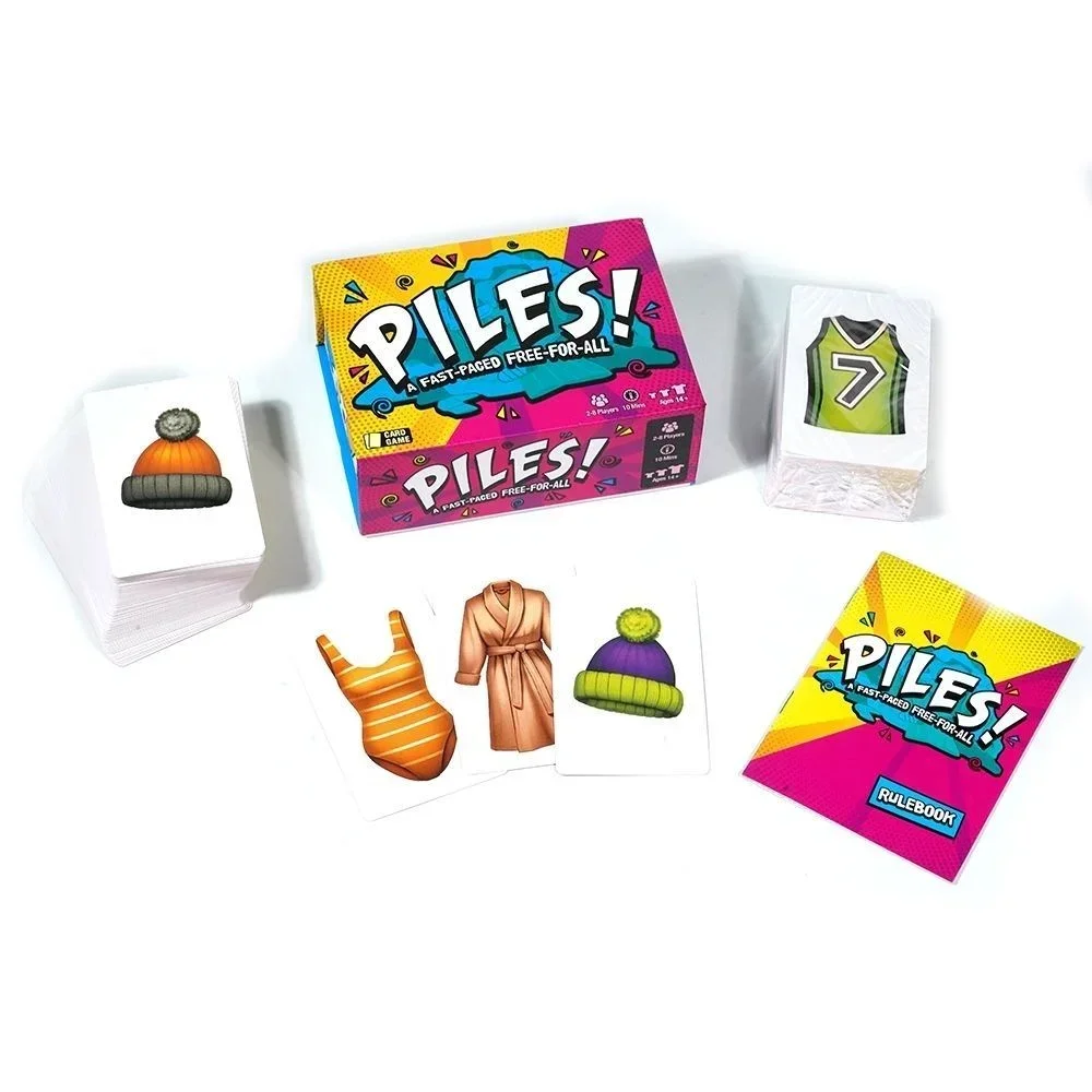 Piles Card Game Deck A Fast-paced Free For All Edition Borad Playing Games 2-8 Players