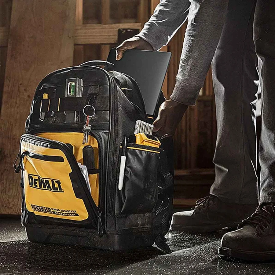 DEWALT Tool Backpack 476x349x197mm Water Repellent IP54 Dust Repellent Durable Storage Case DWST60102-1