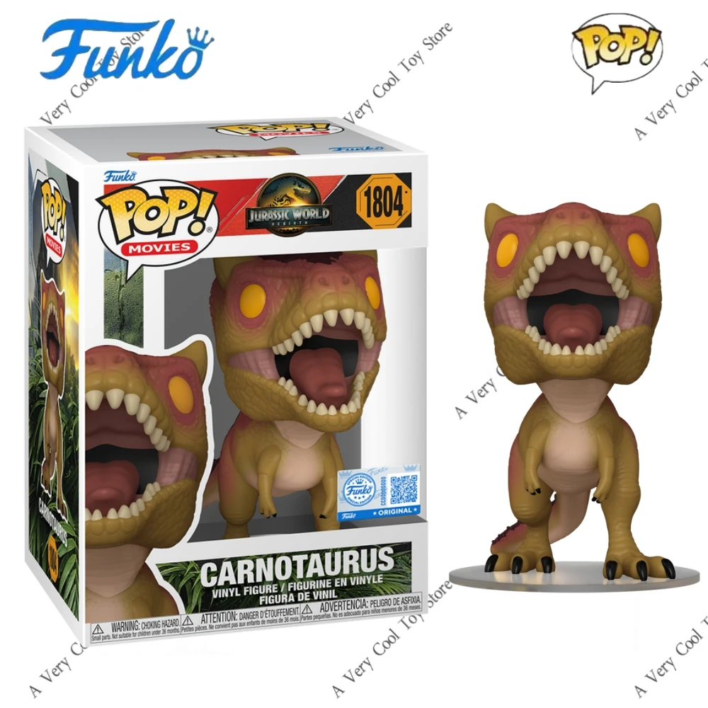

Funko Pop Jurassic World:Rebirth Carnotaurus 1804 Figures 3.9 inch Dinosaur Vinyl Figure Collectible Limited Edition Toy Gift