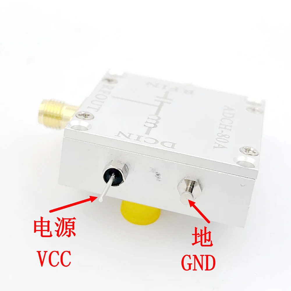 Imagem -04 - Viés Tee 10m10ghz rf Biaser Feed Bloqueador Coaxial Adch80a dc Faz Amplificador de Baixo Ruído am hf Ham Rádio Rtl Sdr Receptor