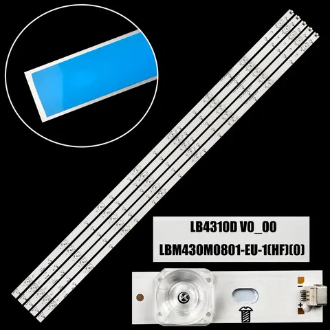 LED 백라이트 스트립, 43PUS7855/12 43PUS6704 43PUS7334/12 LB4310D V0_00 EVERLIGHT LBM430M0801-EU-1(HF)(0)