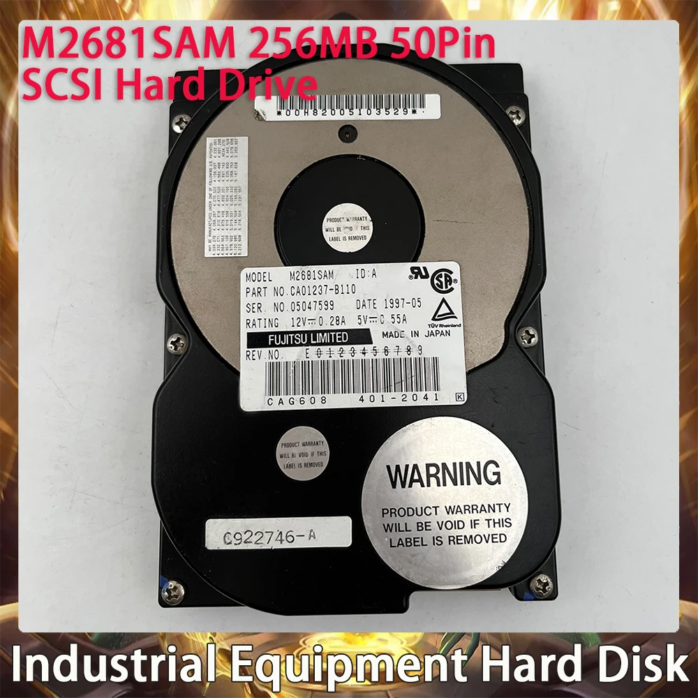 M2681SAM For FUJITSU Industrial Equipment Hard Disk 256MB 50Pin SCSI PC Hard Drive Works Perfectly Fast Ship