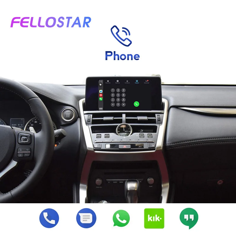 Wireless Apple CarPlay Android Auto Car Multimedia Decoder Box For  Lexus NX 2016-2019 Support Siri Voice Control Mirror Link