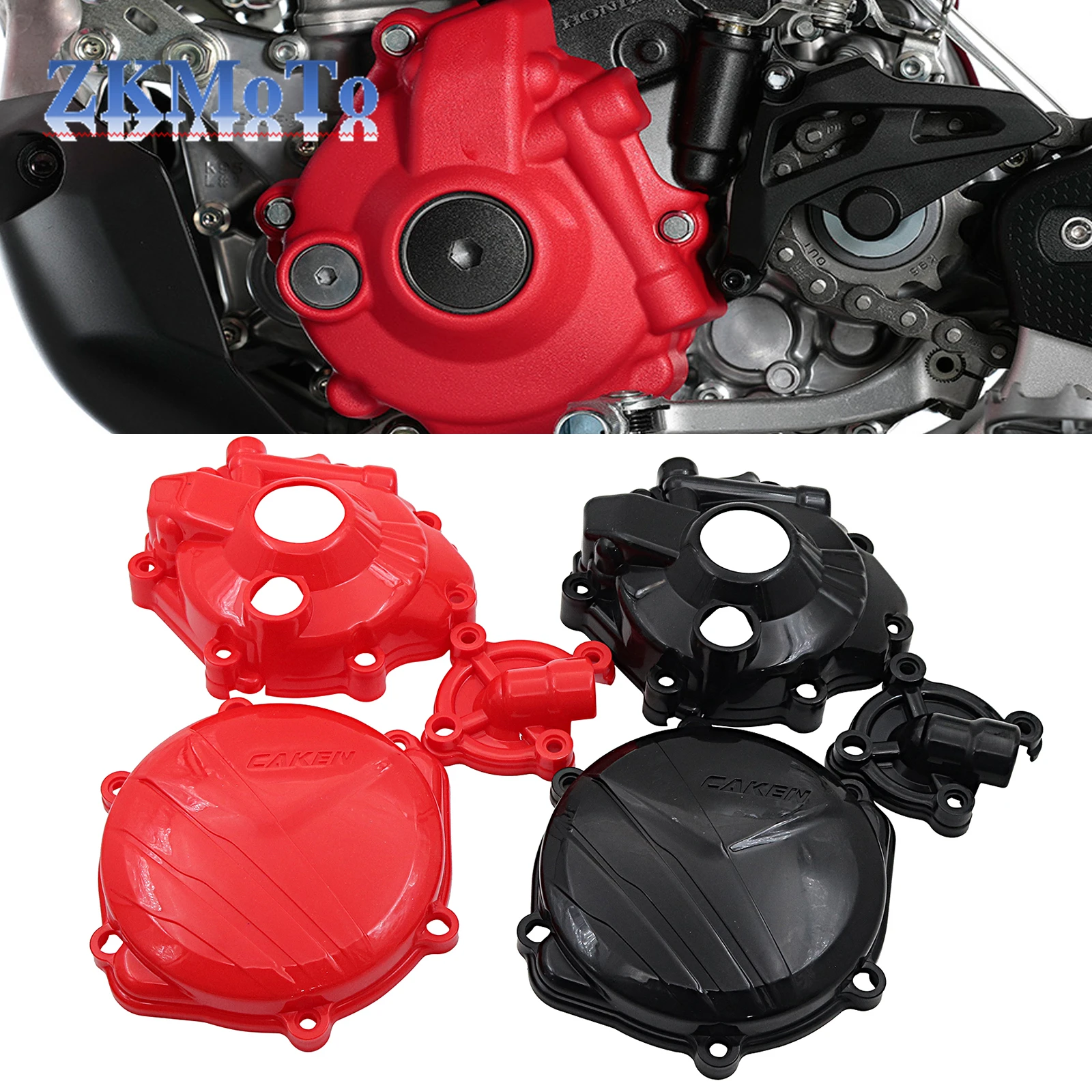 Motorcycle Ignition Guard Water Pump Cover Clutch Protector For Honda CRF250R 2018-2021 CRF250RX 2018-2020 2021 Universal Parts