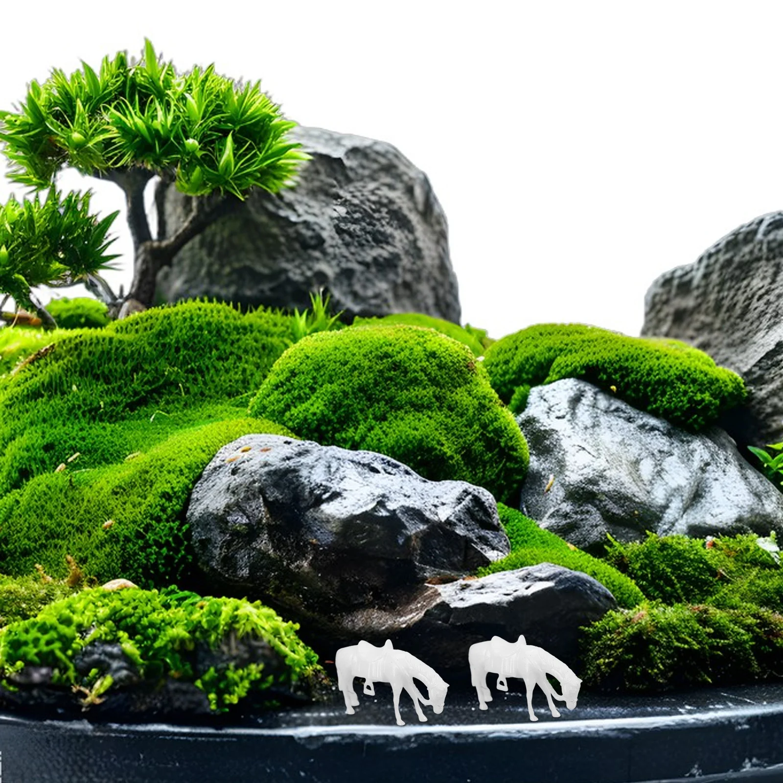 

3pcs Mini Resin Decor Standing For Home Office Desk, Modern Decor, Animal Ornament, Table Horse Statue, Resin Horse Craft