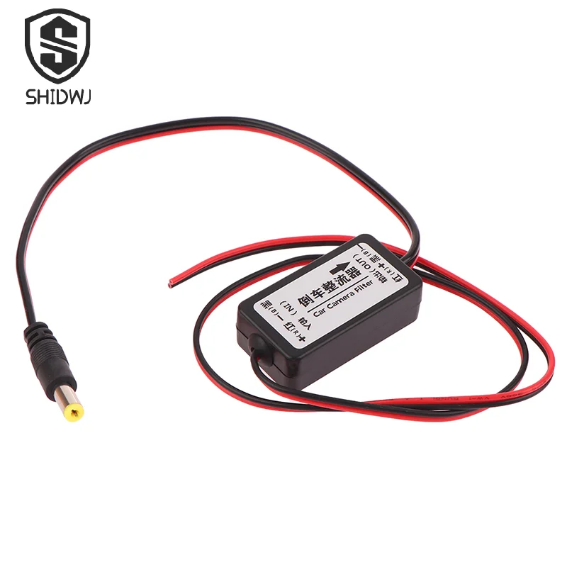 1Pcs 12V DC Power Relay Capacitor Filter Connector For Backup Auto Car Camera Filter Car Rear View Rectifier