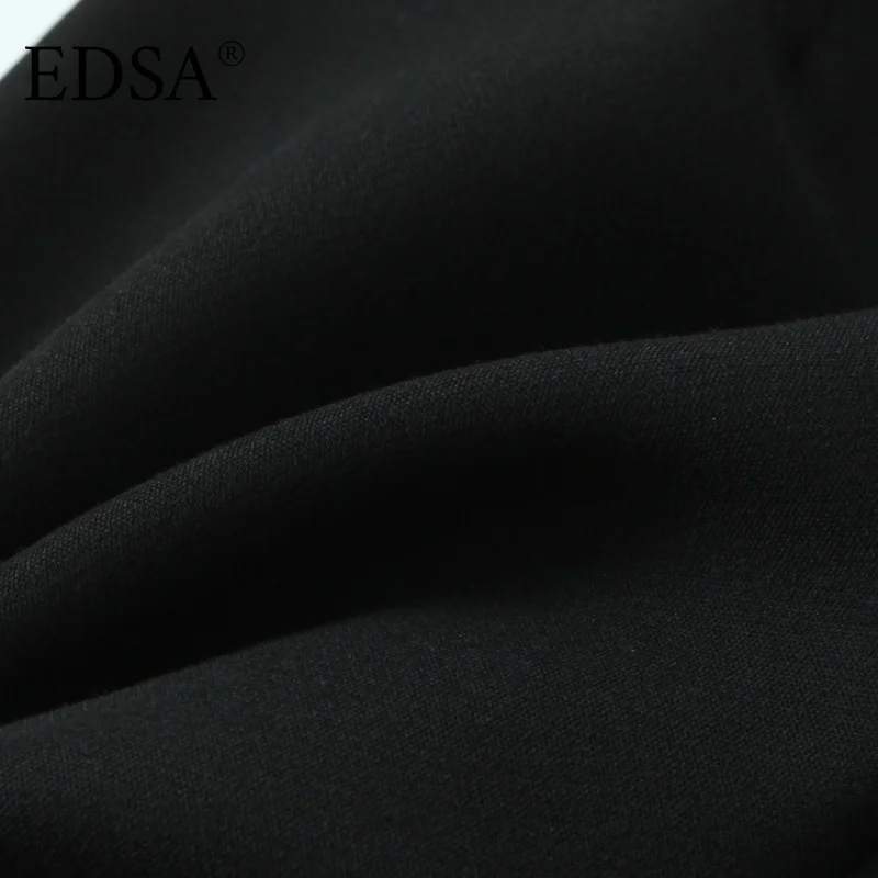 EDSA mujeres contraste Wiast Wrap Shorts faldas de cintura alta cremallera lateral moda femenina Skorts