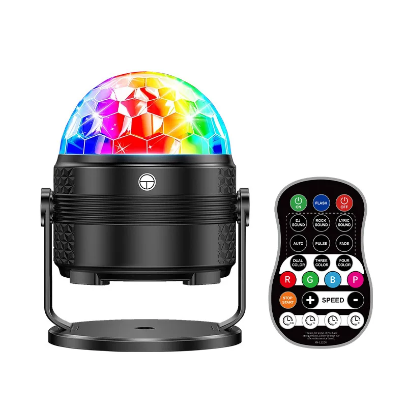 Rotating Colorful Crystal Magic Ball Light LED Strobe Light KTV Bar Party Stage USB15 Color Effect