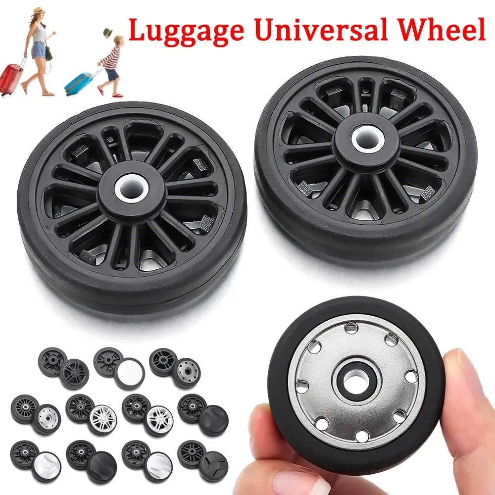 Universal Suitcase Parts Axles Suitcase Wheels Replacement with Screw Replace Wheels Caster Wheel Repair Kit Luggage Accessories