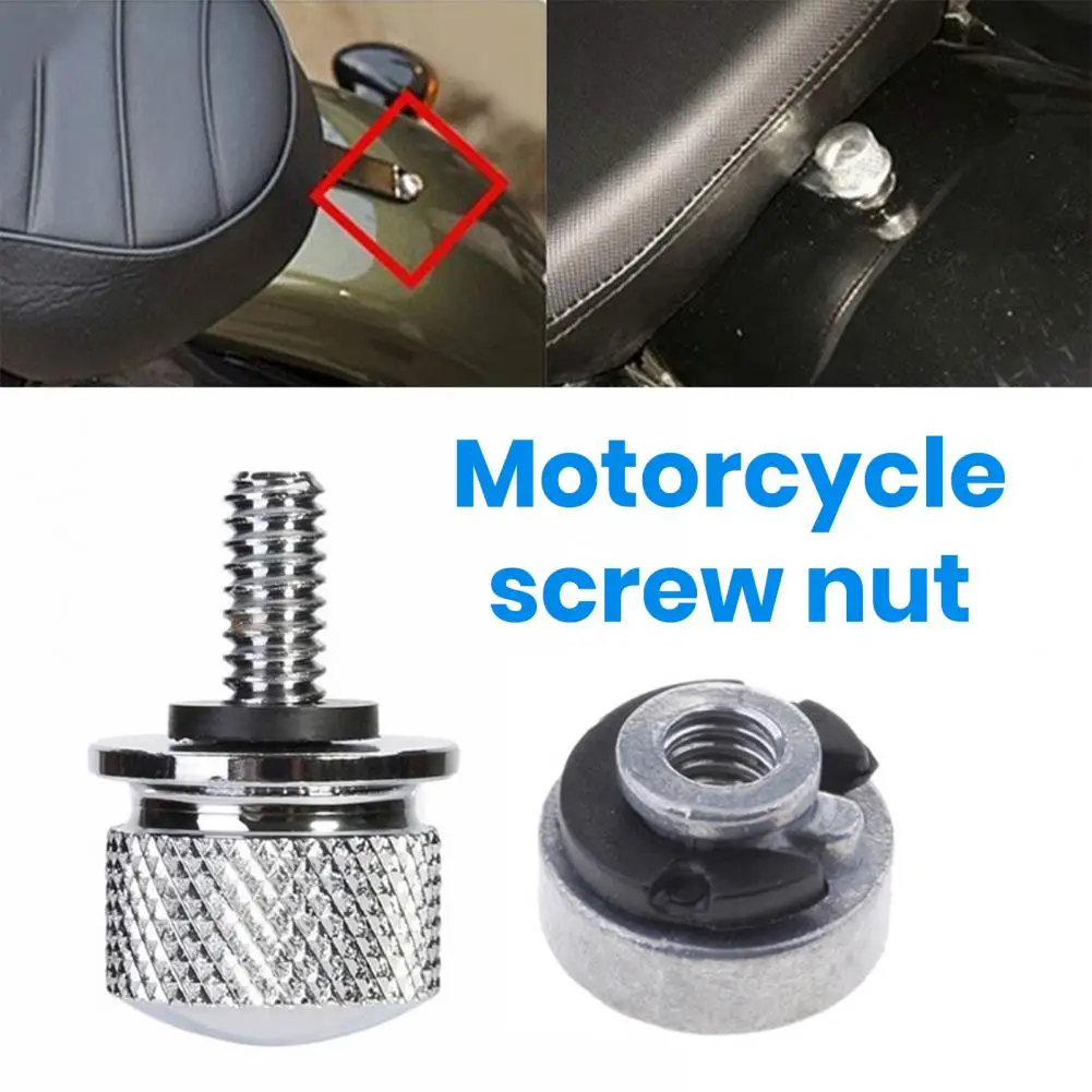 

Motorcycle Seat Screw Durable Rust-resistant Motorcycle Seat Bolt Screw Nut Easy Installation Stylish Accessory for Halley Rear