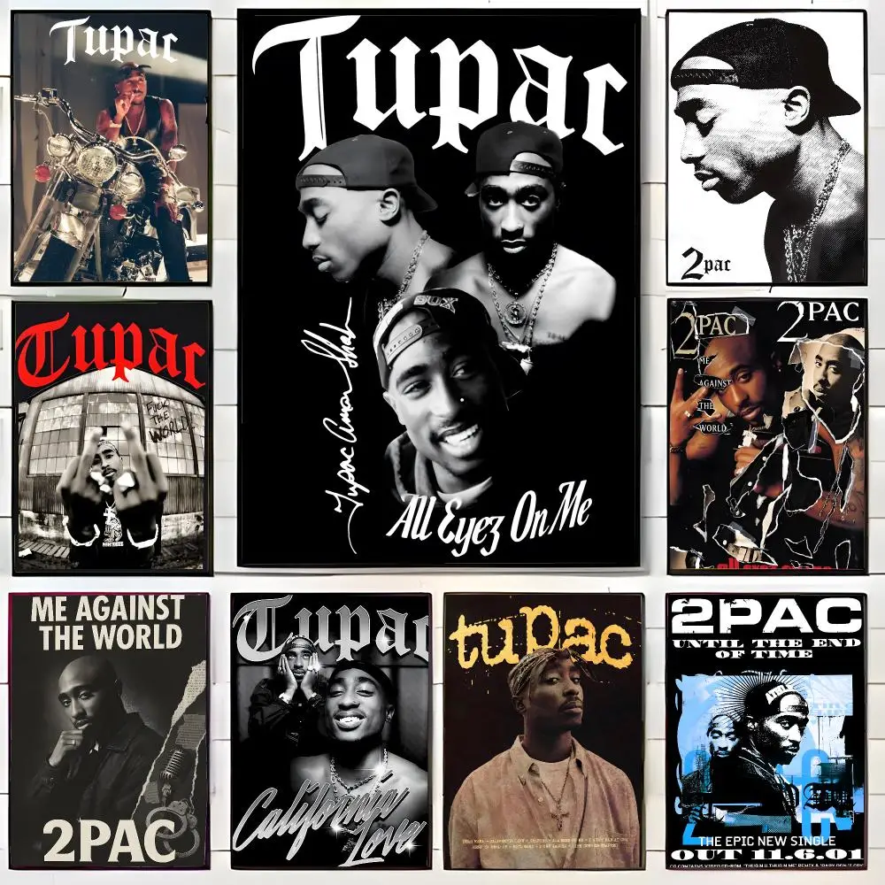 iconic rapper T-Tupac Shakur Poster Wall Art Print Decorative Mural Home Decor Gift Unframed