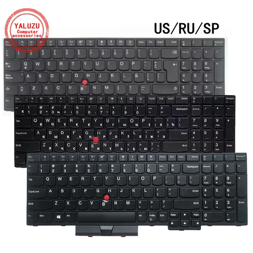 Nuevo teclado para ordenador portátil US/RU/SP inglés/ruso/español para Lenovo Thinkpad T570 T580 P51S P52S